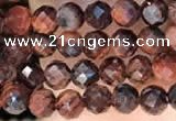 CTG2212 15 inches 2mm,3mm faceted round red tiger eye beads