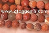 CTG2215 15 inches 2mm,3mm faceted round red jasper beads