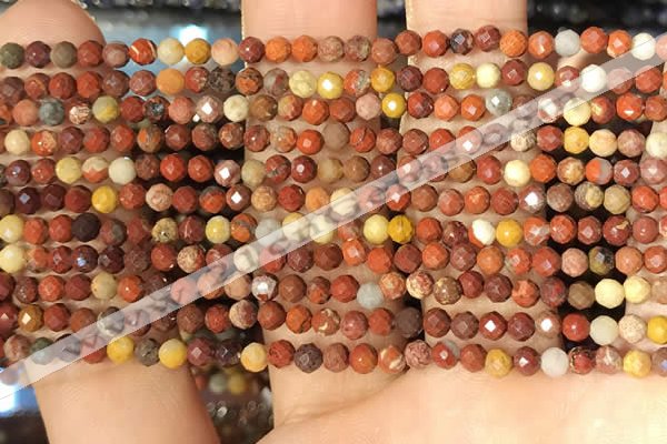 CTG2217 15 inches 2mm,3mm faceted round mookaite gemstone beads