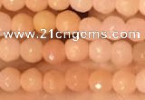 CTG2218 15 inches 2mm,3mm faceted round red aventurine jade beads