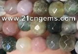 CTG2220 15 inches 2mm,3mm & 4mm faceted round Indian agate beads