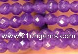 CTG2224 15 inches 2mm,3mm faceted round candy jade beads
