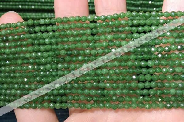 CTG2230 15 inches 2mm,3mm faceted round candy jade beads