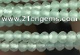 CTG2249 15 inches 2mm faceted round natural prehnite beads