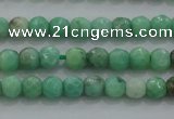 CTG225 15.5 inches 3mm faceted round tiny grass agate beads