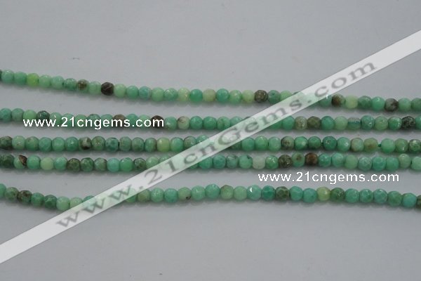 CTG225 15.5 inches 3mm faceted round tiny grass agate beads