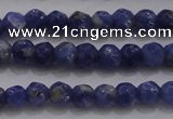 CTG227 15.5 inches 3mm faceted round tiny sodalite gemstone beads