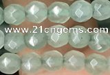 CTG2521 15.5 inches 4mm faceted round green aventurine beads