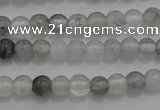 CTG253 15.5 inches 3mm round tiny cloudy quartz beads wholesale