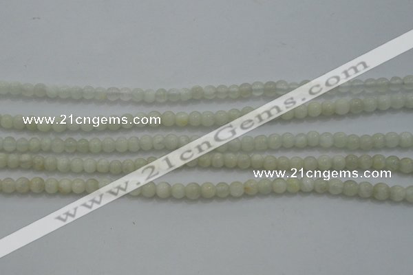 CTG256 15.5 inches 3mm round tiny white moonstone beads