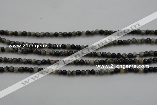 CTG264 15.5 inches 3mm round tiny grey opal gemstone beads