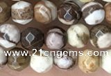 CTG3550 15.5 inches 4mm faceted round zebra jasper beads