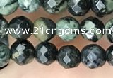 CTG3561 15.5 inches 4mm faceted round kambaba jasper beads