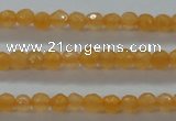 CTG407 15.5 inches 2mm faceted round tiny dyed candy jade beads