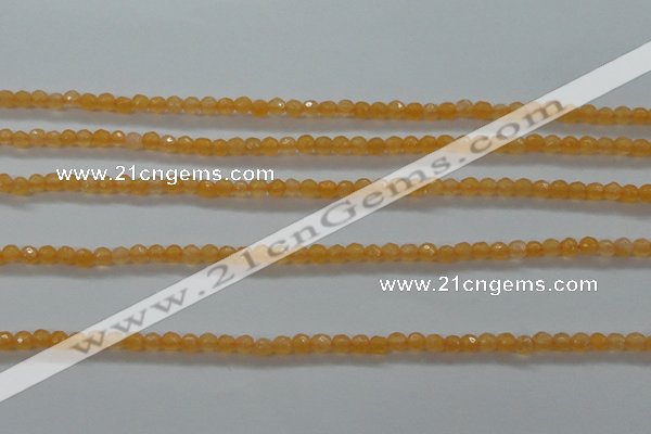 CTG407 15.5 inches 2mm faceted round tiny dyed candy jade beads