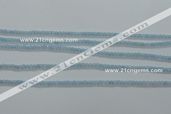 CTG408 15.5 inches 2mm faceted round tiny dyed candy jade beads