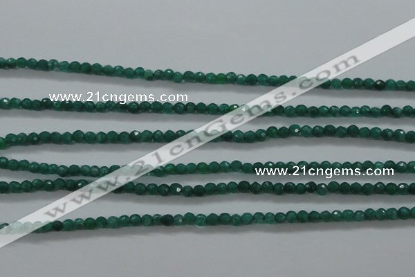 CTG414 15.5 inches 2mm faceted round tiny dyed candy jade beads