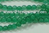 CTG42 15.5 inches 2mm round grade A tiny green agate beads wholesale