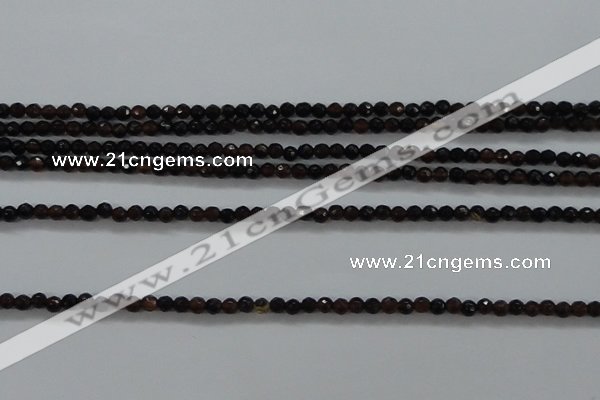 CTG426 15.5 inches 2mm faceted round tiny agate gemstone beads