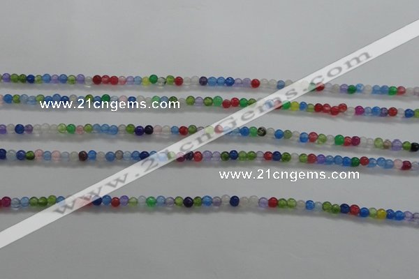 CTG436 15.5 inches 2mm round tiny dyed candy jade beads wholesale