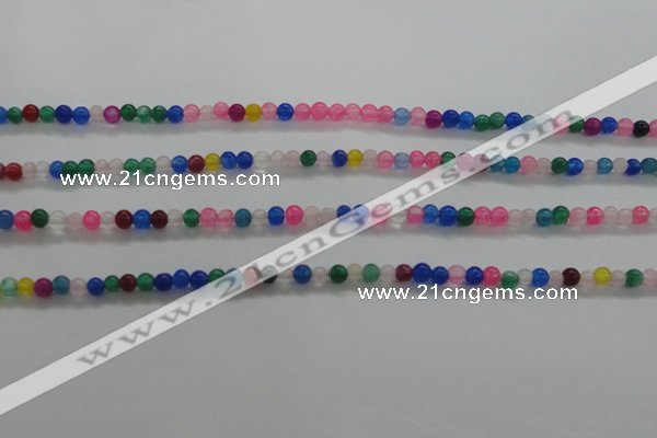 CTG438 15.5 inches 2mm round tiny dyed candy jade beads wholesale