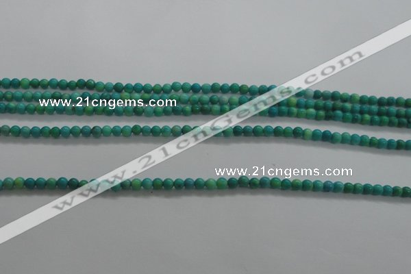 CTG440 15.5 inches 2mm round tiny natural turquoise beads wholesale