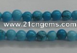 CTG441 15.5 inches 3mm round tiny natural turquoise beads wholesale