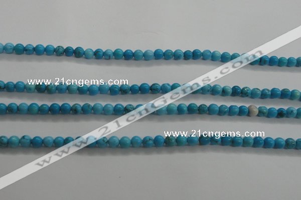 CTG441 15.5 inches 3mm round tiny natural turquoise beads wholesale