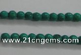 CTG442 15.5 inches 3mm round tiny natural turquoise beads wholesale