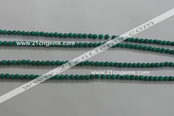 CTG442 15.5 inches 3mm round tiny natural turquoise beads wholesale