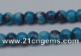 CTG454 15.5 inches 3mm round tiny dyed rain flower stone beads