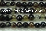 CTG46 15.5 inches 2mm round tiny black agate beads wholesale