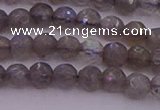 CTG509 15.5 inches 4mm faceted round tiny labradorite beads