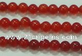 CTG52 15.5 inches 2mm round grade AA tiny red agate beads wholesale