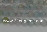 CTG550 15.5 inches 4mm faceted round tiny morganite beads
