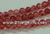 CTG59 15.5 inches 2mm round tiny dyed white jade beads wholesale