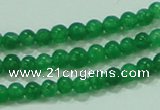 CTG61 15.5 inches 2mm round tiny dyed white jade beads wholesale