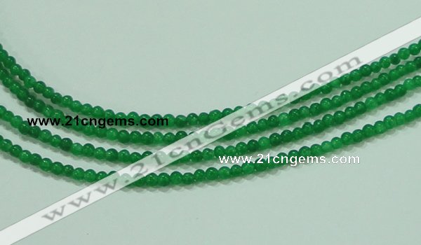 CTG61 15.5 inches 2mm round tiny dyed white jade beads wholesale