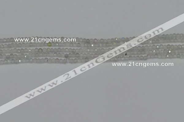 CTG612 15.5 inches 2mm faceted round labradorite beads