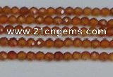 CTG615 15.5 inches 2mm faceted round orange garnet beads