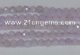 CTG621 15.5 inches 2mm faceted round lavender amethyst beads