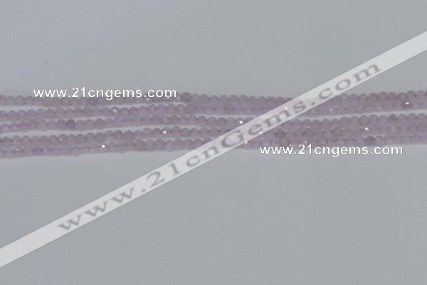 CTG621 15.5 inches 2mm faceted round lavender amethyst beads