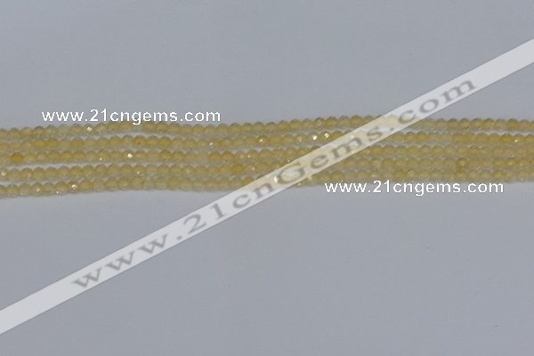 CTG623 15.5 inches 2mm faceted round citrine gemstone beads