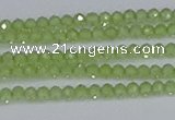 CTG629 15.5 inches 2mm faceted round peridot gemstone beads