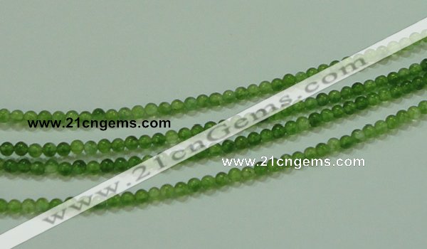 CTG63 15.5 inches 2mm round tiny dyed white jade beads wholesale