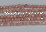 CTG653 15.5 inches 2mm faceted round Argentina rhodochrosite beads