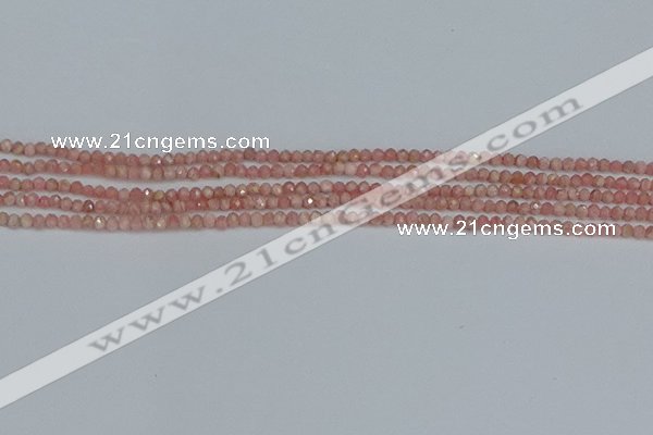 CTG653 15.5 inches 2mm faceted round Argentina rhodochrosite beads