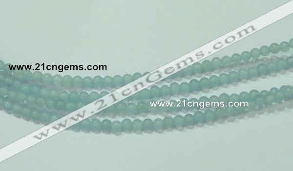 CTG66 15.5 inches 3mm round tiny dyed white jade beads wholesale