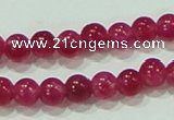 CTG68 15.5 inches 3mm round tiny dyed white jade beads wholesale