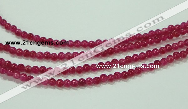 CTG68 15.5 inches 3mm round tiny dyed white jade beads wholesale